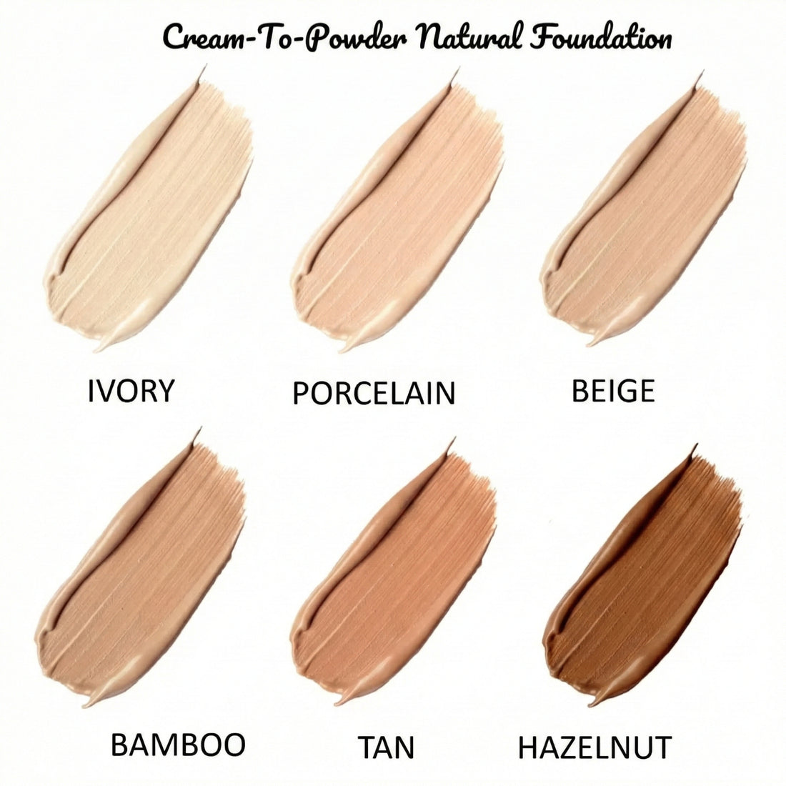 Cream-To-Powder Natural Foundation (BAMBOO) (25g, 0.9oz.)